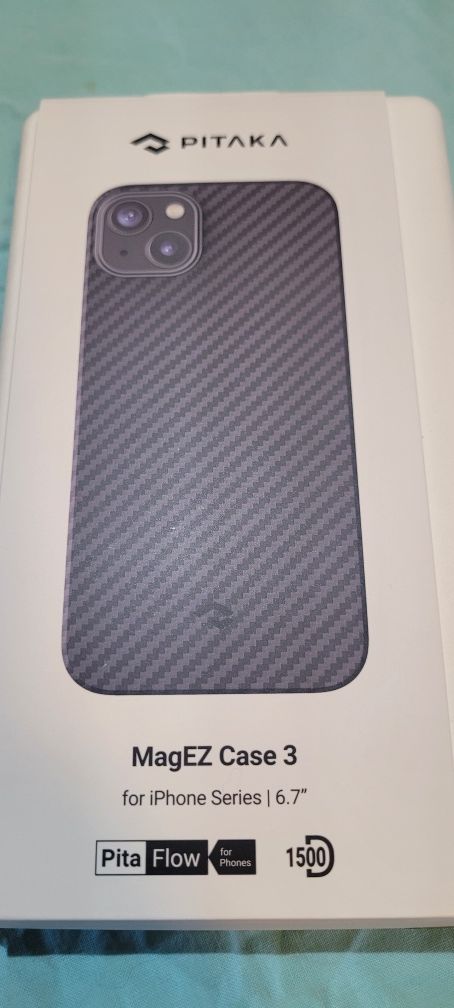 Case etui Iphone 14 plus pitaka aramid black mega ochrona