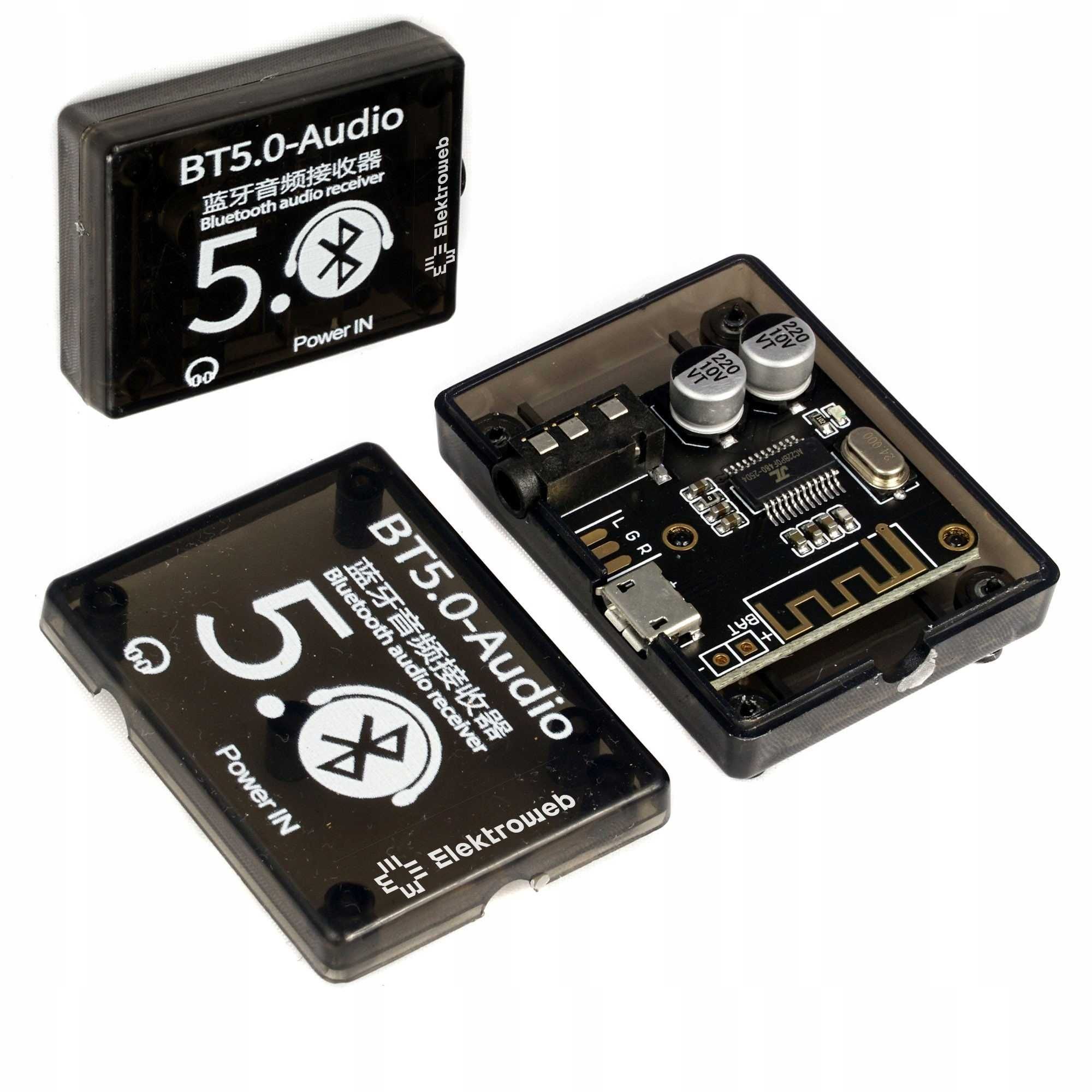 Odbiornik Bluetooth 5.0 transmiter audio AUX Jack USB VHM-314