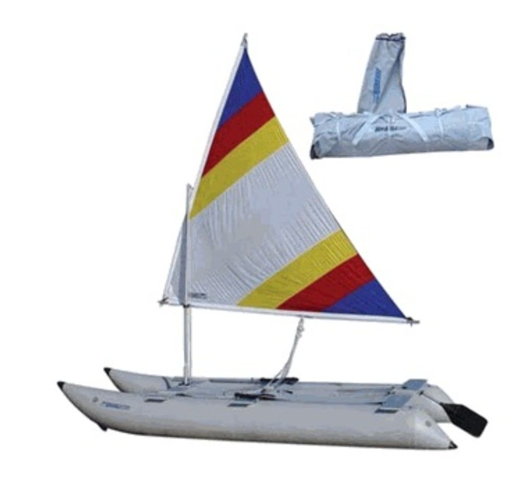 Katamaran pompowany  SEA EAGLE Sail Cat 14sc z żaglem łacińskim