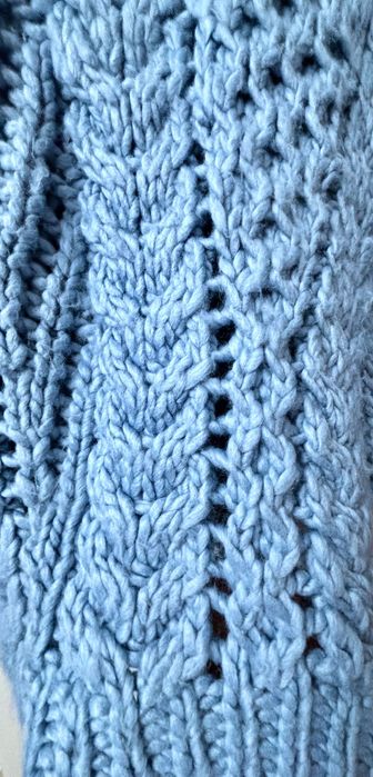 Reserved Sweter handmade z wełną NOWY S, M, L