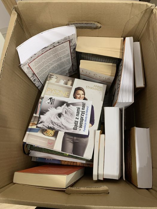 Karton Pudło książek 17 sztuk