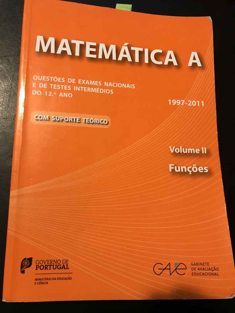 Livro Matemática A - Volume 1/2/3/4