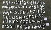 Cukierniczy tortowy alfabet stemple literki do masy Casual 1-2 cm MINI