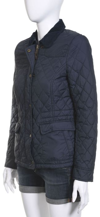 JACK WILLS pikowana kurtka damska granatowa r. 34