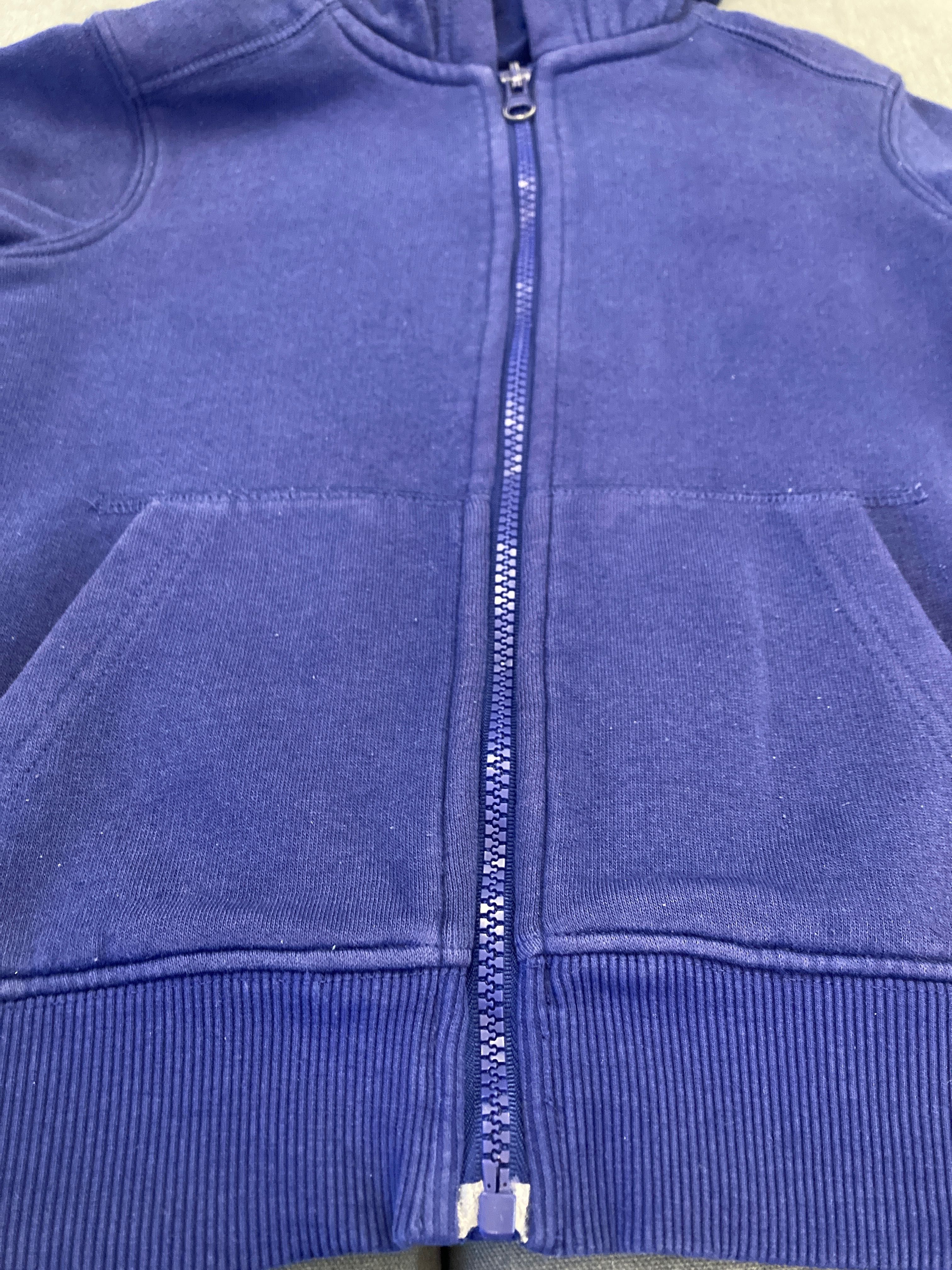Bluza chabrowa 122 6 lat Adler Malfini Kids z kapturem i zamkiem
