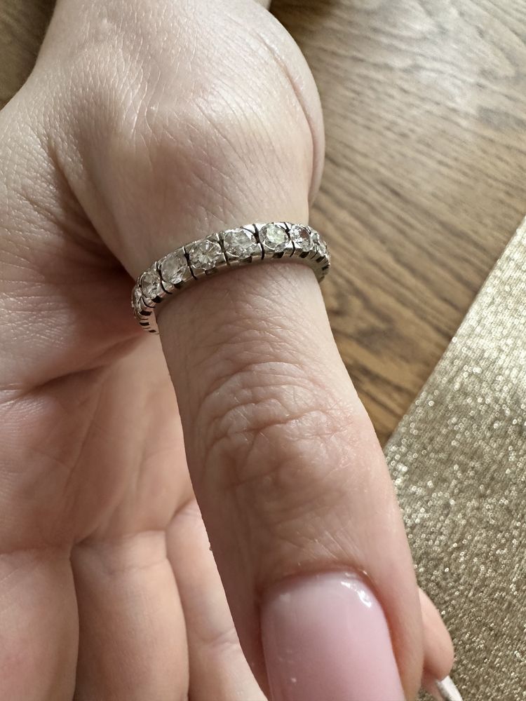 Pierścionek obrączka złota z brylantami VVS/VS -2.40 ct J.Nowa