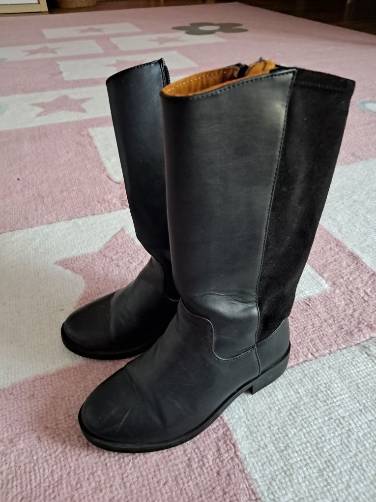 Kozaczki skórzane Zara  r.27