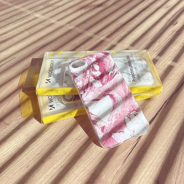 Wozinsky Marble żelowe etui pokrowiec marmur Samsung Galaxy A72/4G bia