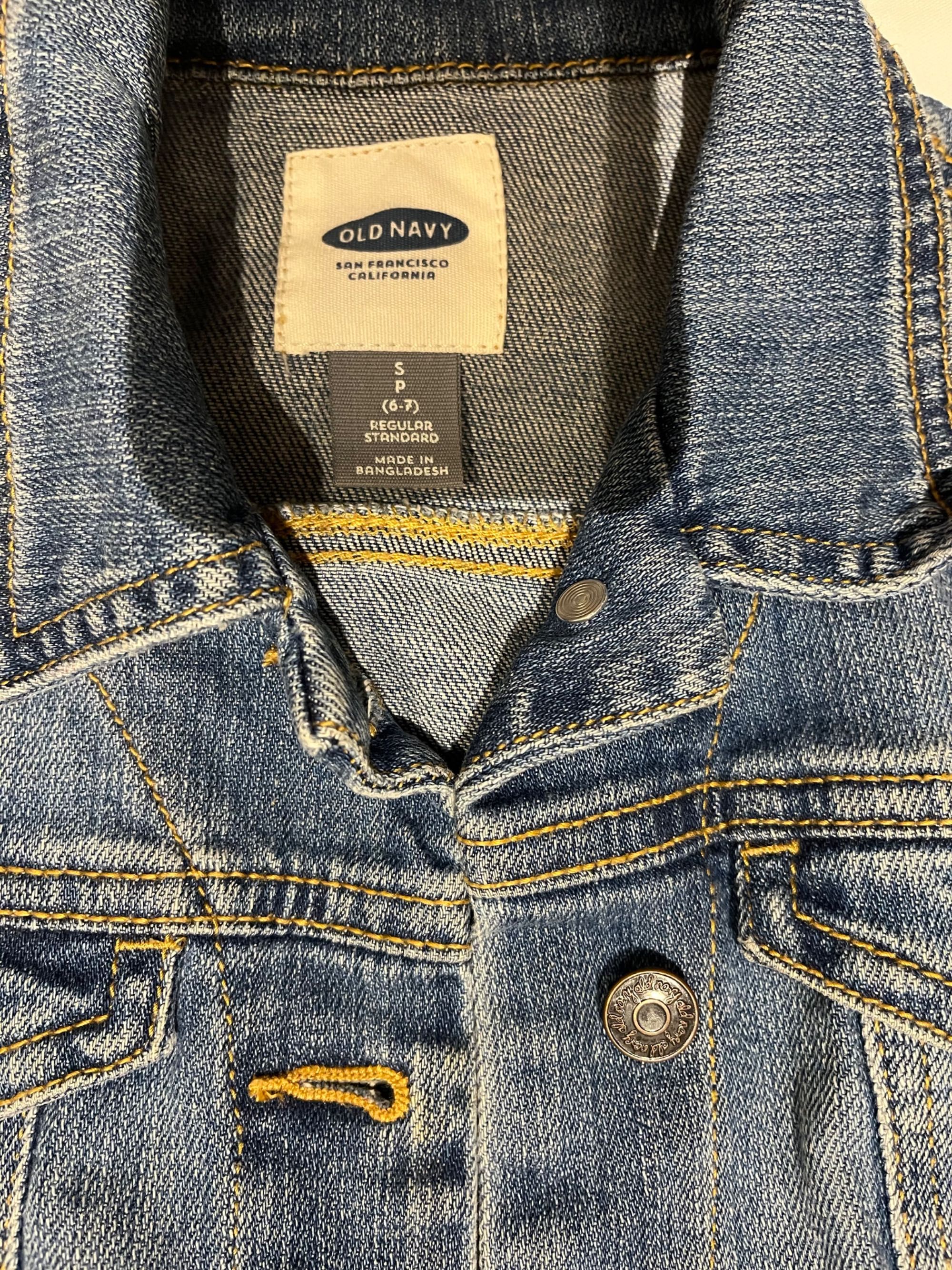 Kurtka jeansowa denim dziewczęca Old Navy rozm S 6-7 lat