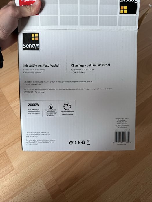 Farelka i wentylator 2000W