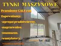 Tynki maszynowe gipsowe cementowo-wap działki bez prądu DIAMANT