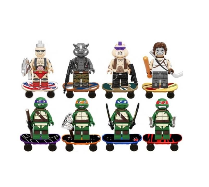 Nowe klocki Wojownicze Żółwie Ninja kompatybilne z Lego
