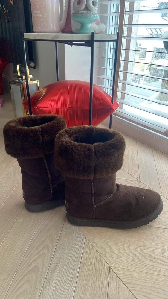 Buty ugg skora sniegowce