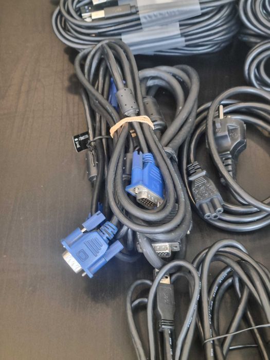 Pack Cabos HDMI/USB/VGA/Alimentação/Redes - lote completo 10 €
