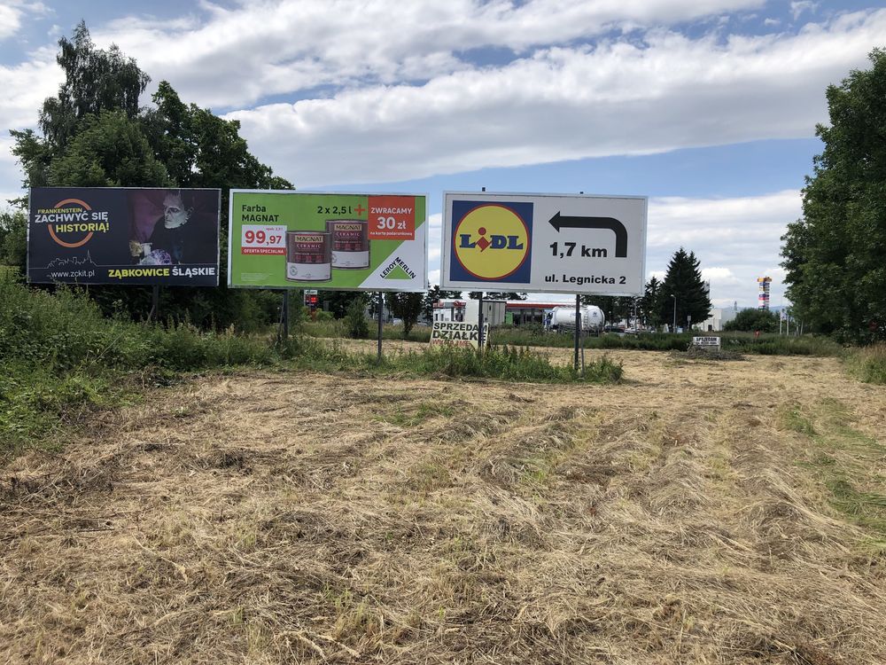 Teren do wynajęcia pod działalność lub dużą reklamę Ząbkowice Śl.