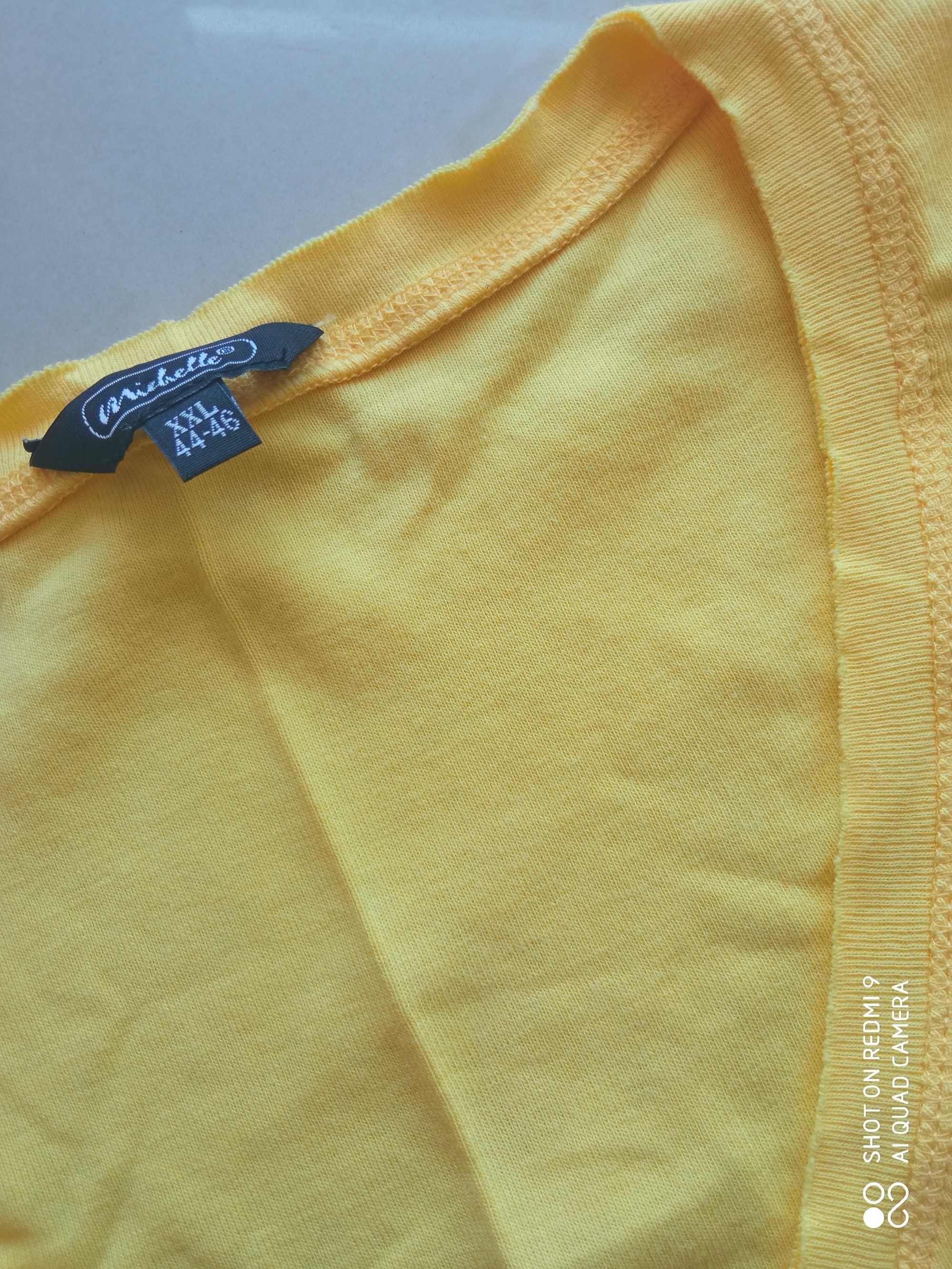 Michelle XXL 44-46 koszulka żółta surowo cięta