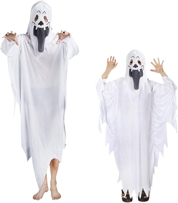 Kostium Duch z Kapturkiem – strój na Halloween i bal Rozmiar One Size