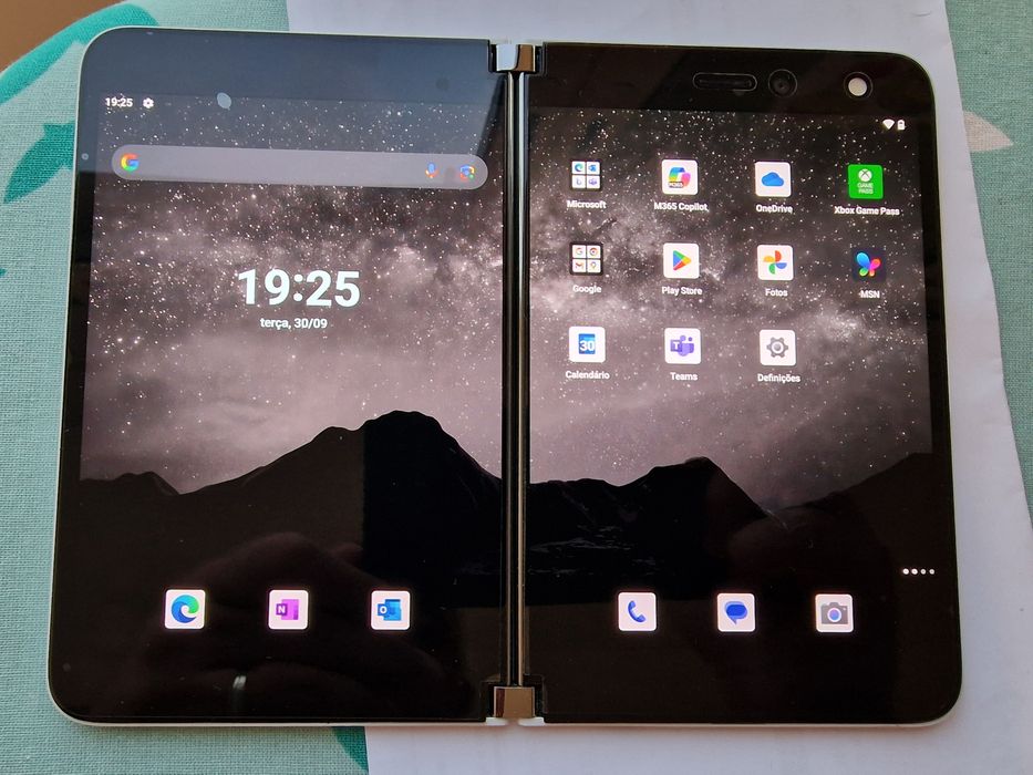 Microsoft Surface Duo 1 imaculado, completo com garantia