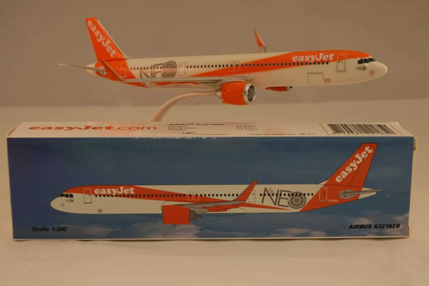 Avião de coleção EASYJET Airbus 321 Neo