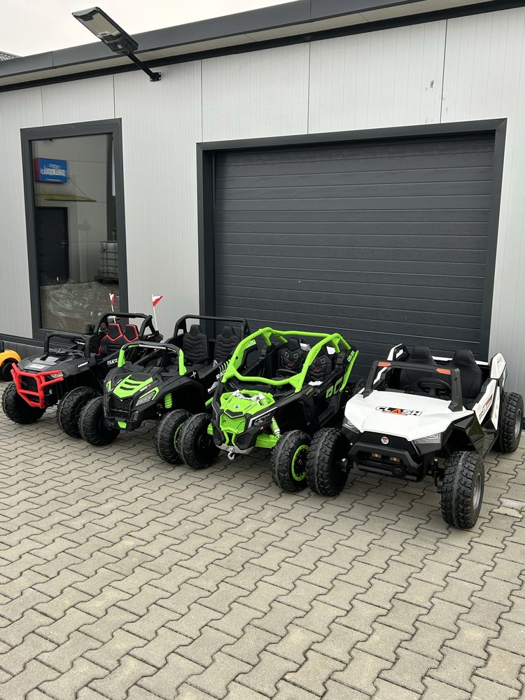 Auto na akumulator dwuosobowe 24V 4x200Watt Miękkie koła Skóra BUGGY