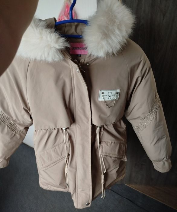 Куртка-парка,пуховик для дівчинки 130-135 см.