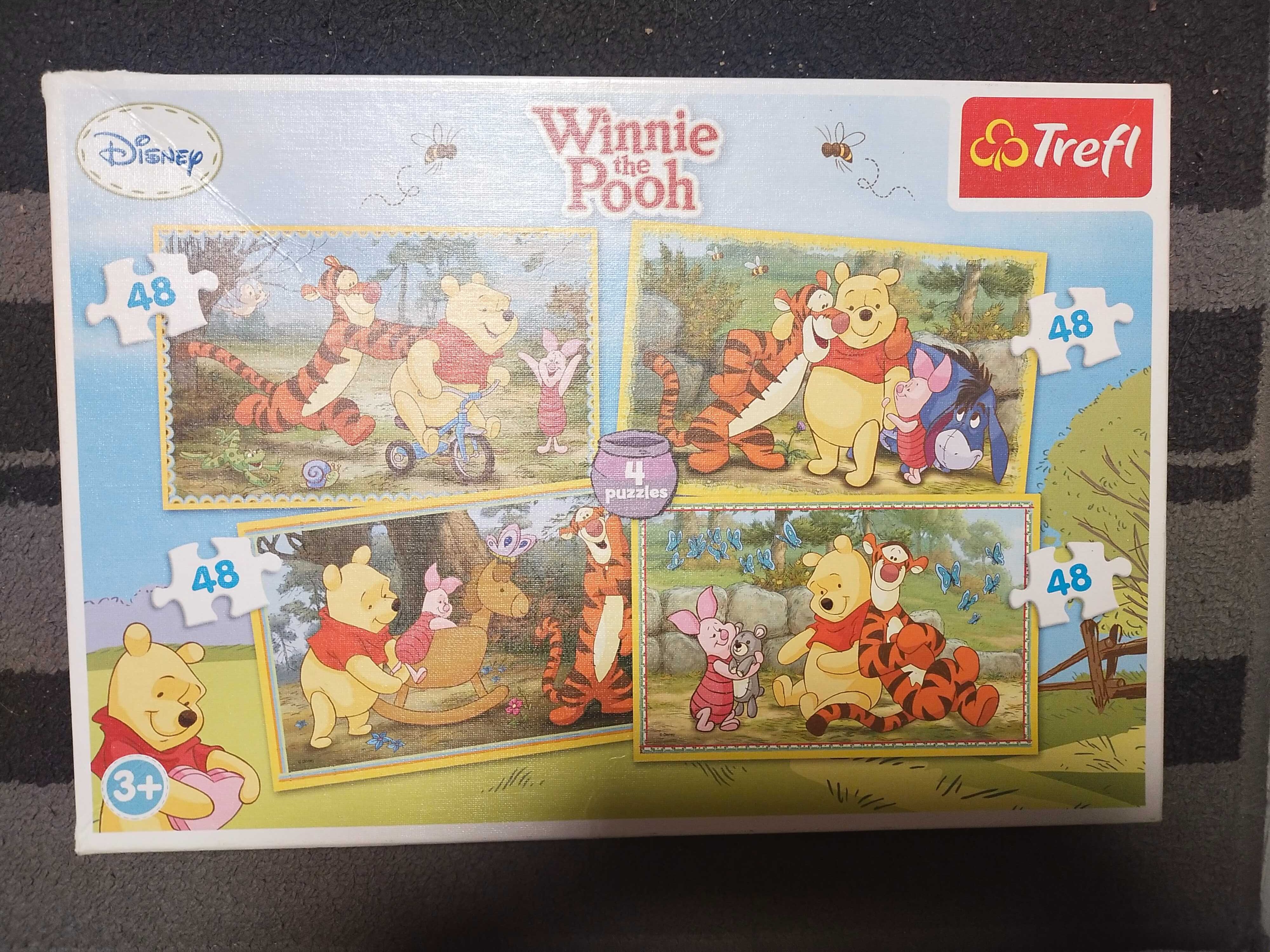 Puzzle Kubuś Puchatek trefl winnie the pokój 4x48