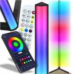 Lampa LED Narożna RGB Stojąca Podłogowa PILOT APKA 140 CM