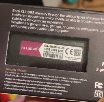 Оперативная память Kllisre DDR4 16 Gb 3200 MHz, ОЗУ, RAM