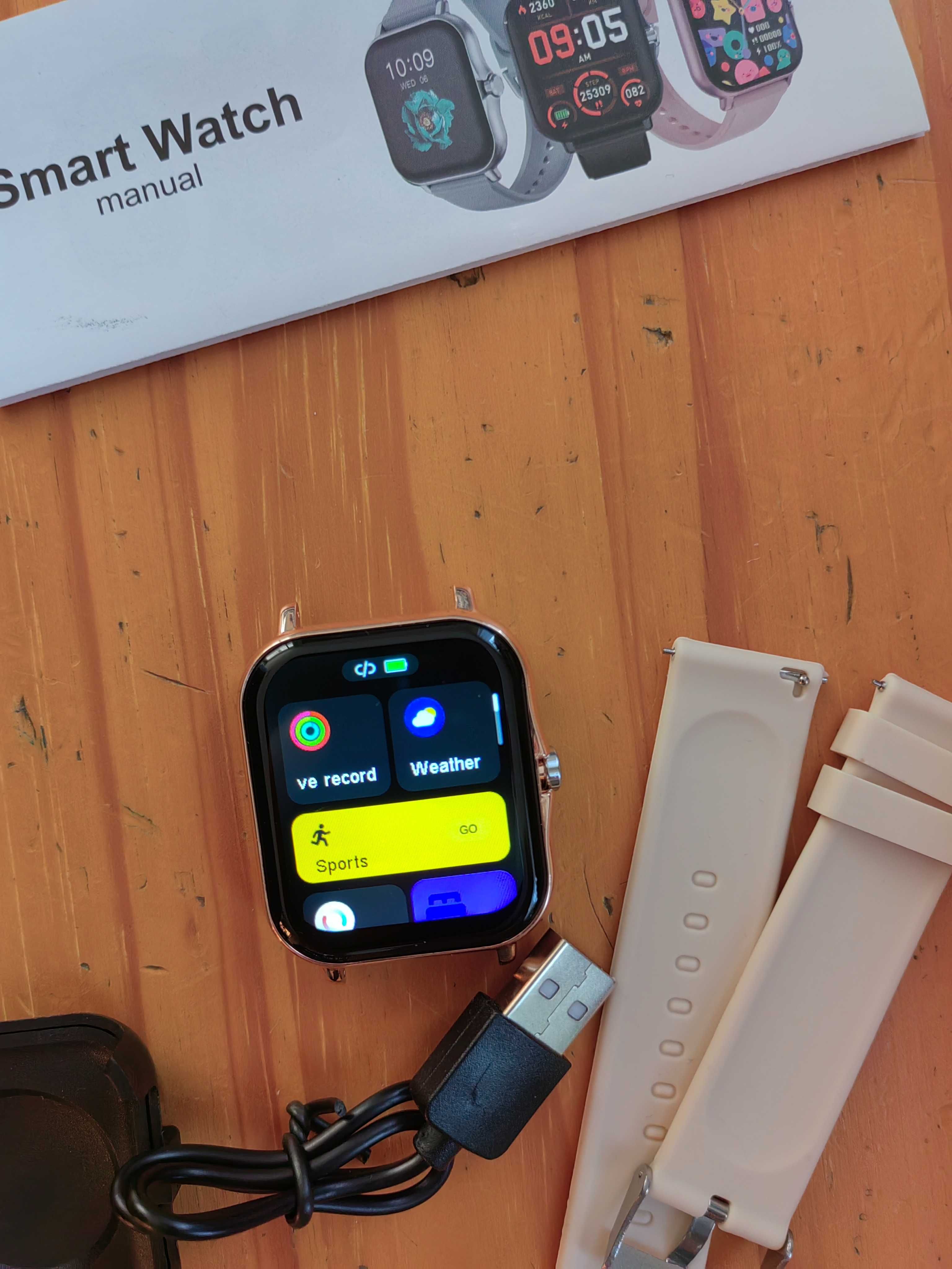 Inteligentny zegarek Bluetooth – rozmowy, pomiar tlenu we krwi