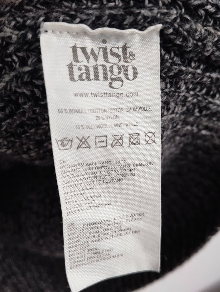 Gruby sweter oversize z golfem melanż r. S Twist&Tango