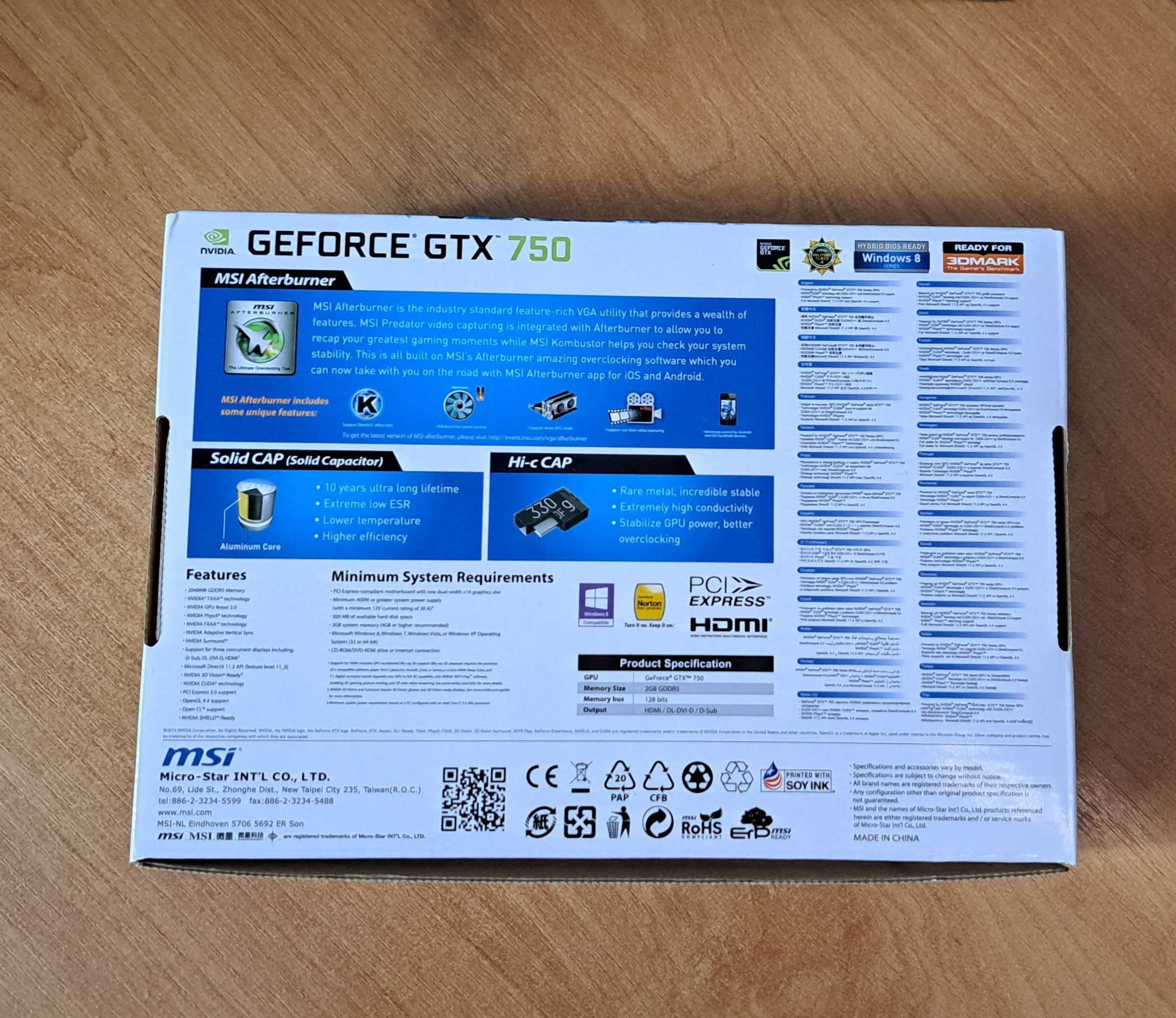 Okazja! Karta graficzna MSI Geforce GTX 750 2GB GDDR5