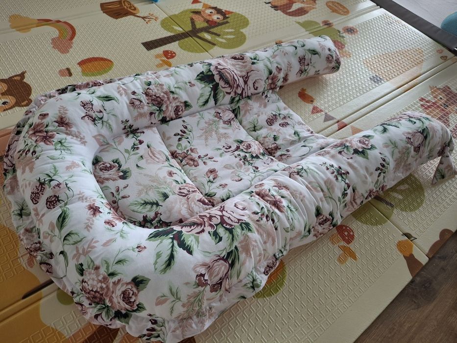 Kokon dla dziecka do spania niemowlęcy w kwiaty, jak nowy gniazdo