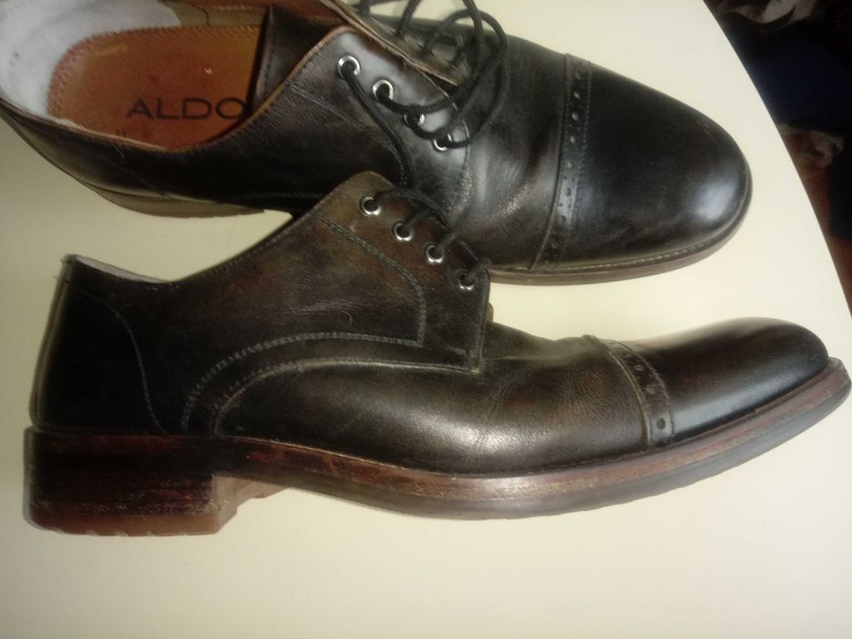 Buty meskie Aldo r 42 ciemny braz