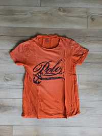 Koszulka T-shirt dla chłopca Ralph Lauren roz.S pomarańczowa
