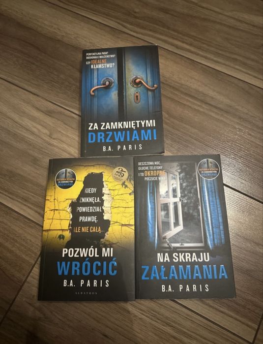 Zestaw książek autorstwa- B.A. Paris
