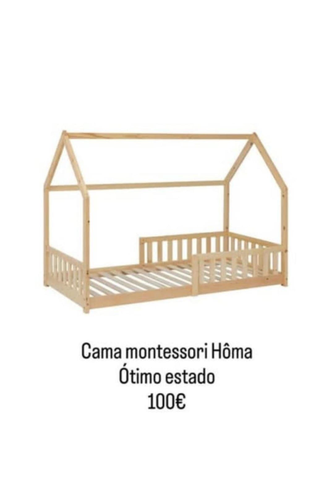 Cama de criança Montessori Natural (Hôma)
