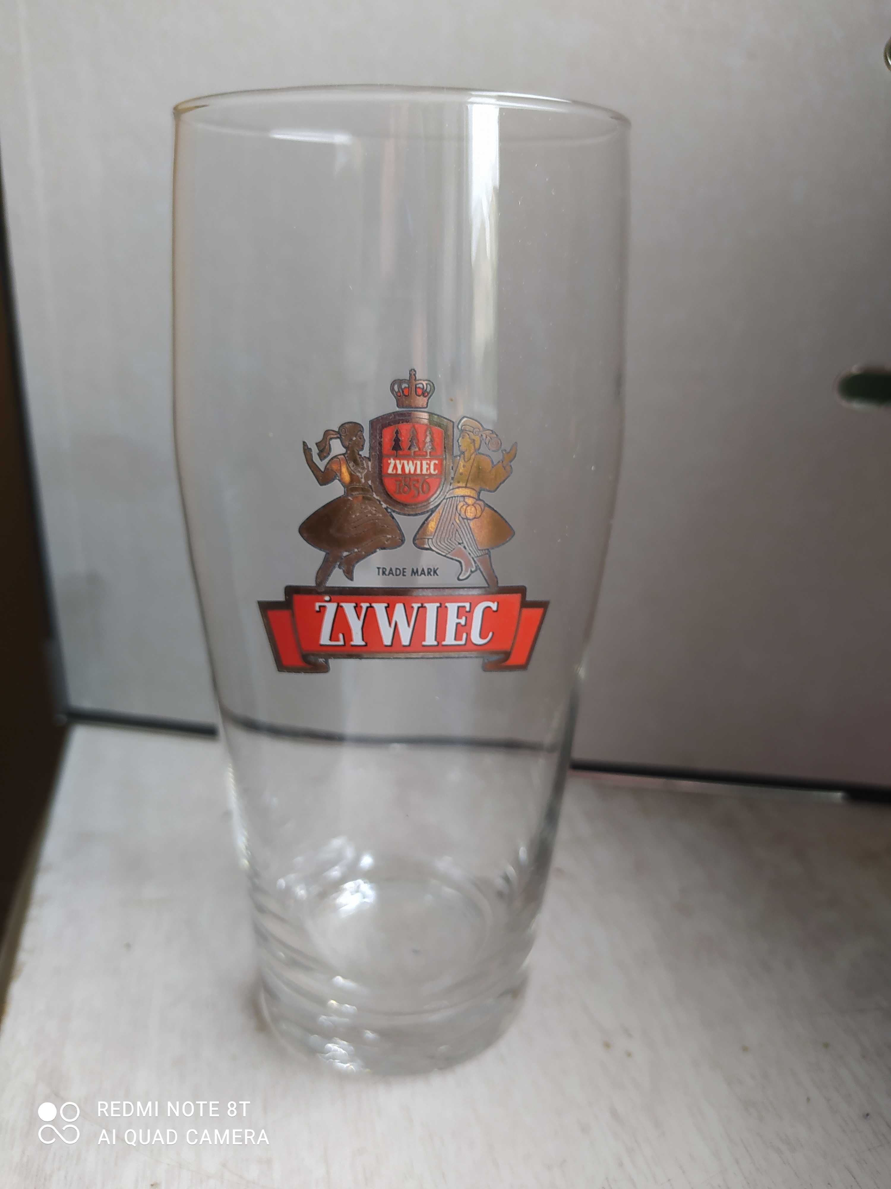 Browar Żywiec - szklanka do piwa lata 90-te poj. 0.5 l.