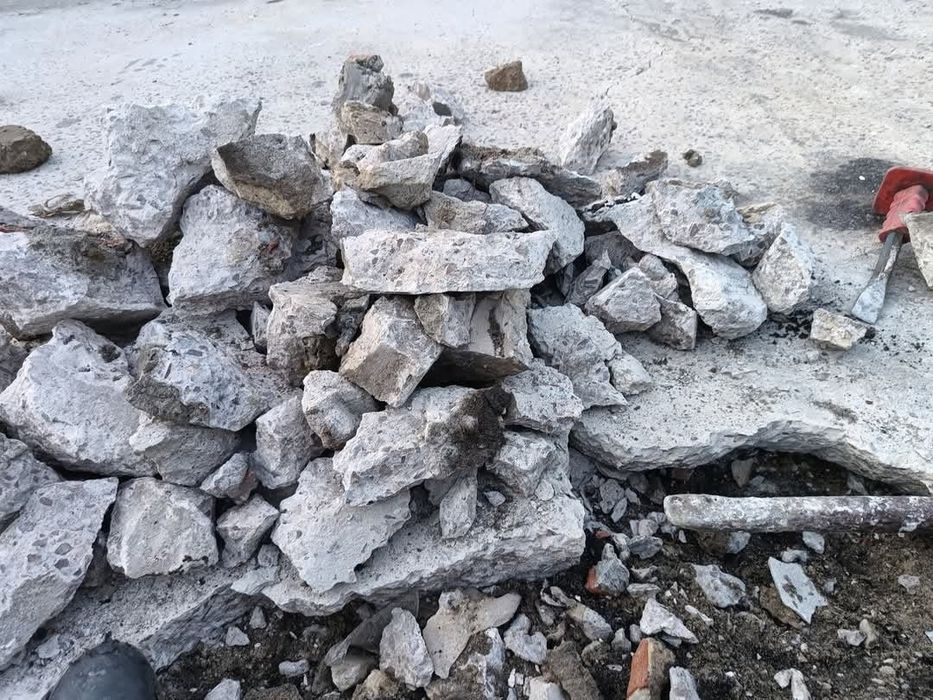 Wywoz gruzu betonowego betonów Wywioze Odbiore gruz betonowy beton