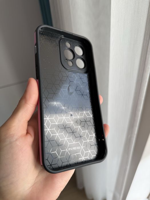 Чохол рожевий леопард Iphone 14 Pro Max