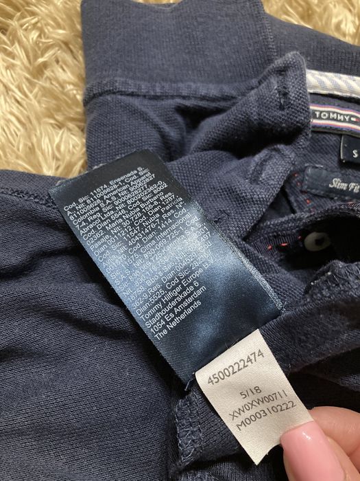 Granatowa polo polówka th tommy Hilfiger s 36