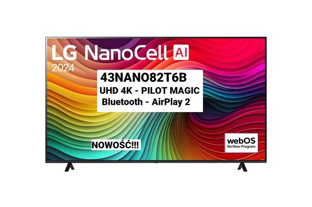 Telewizor LED LG 43NANO82T6B UHD 4K webOS24 Smat TV Pilot Magic