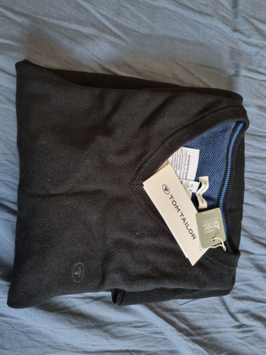 Czarny sweter Tom Tailor nowy XL