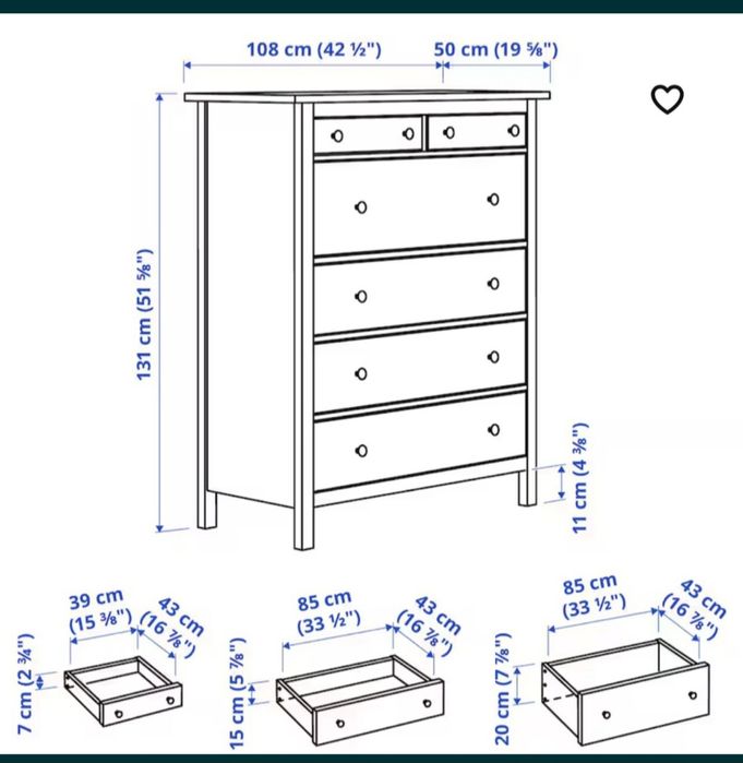 Hemnes komoda Ikea Aktualne!!!