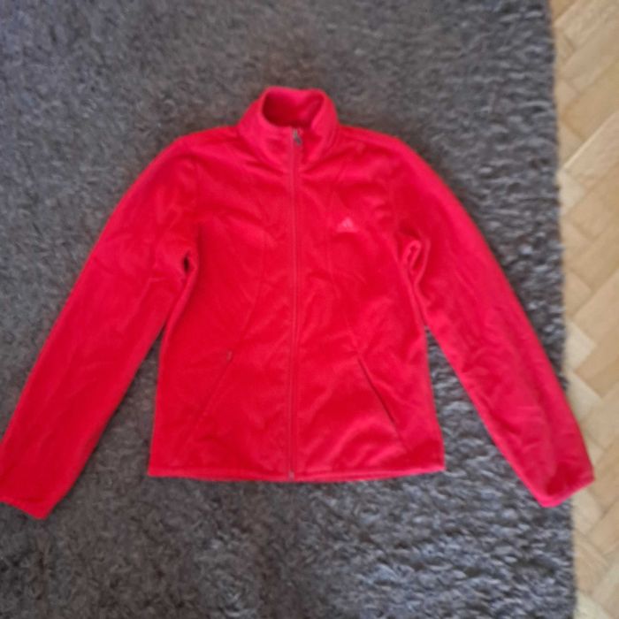 Czerwony polar Adidas S