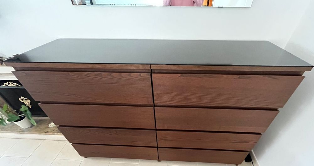 IKEA 3x Malm castanho