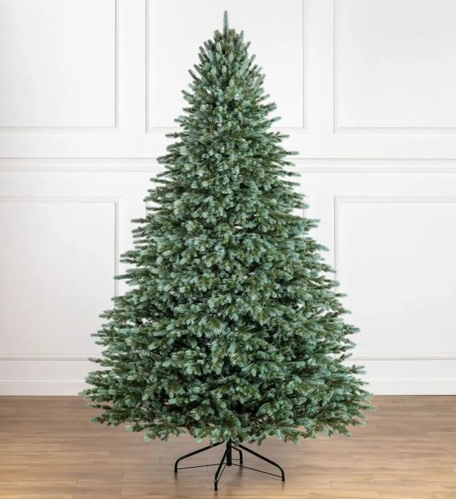 Аляска найпишніша лита ялинка Siga group з блакитними кінчиками, ёлка