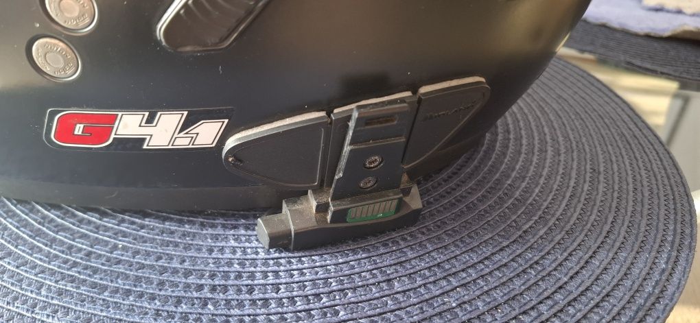 interkom zestaw głośnomówiący midland  BT NEXT PRO + kask Grex XL