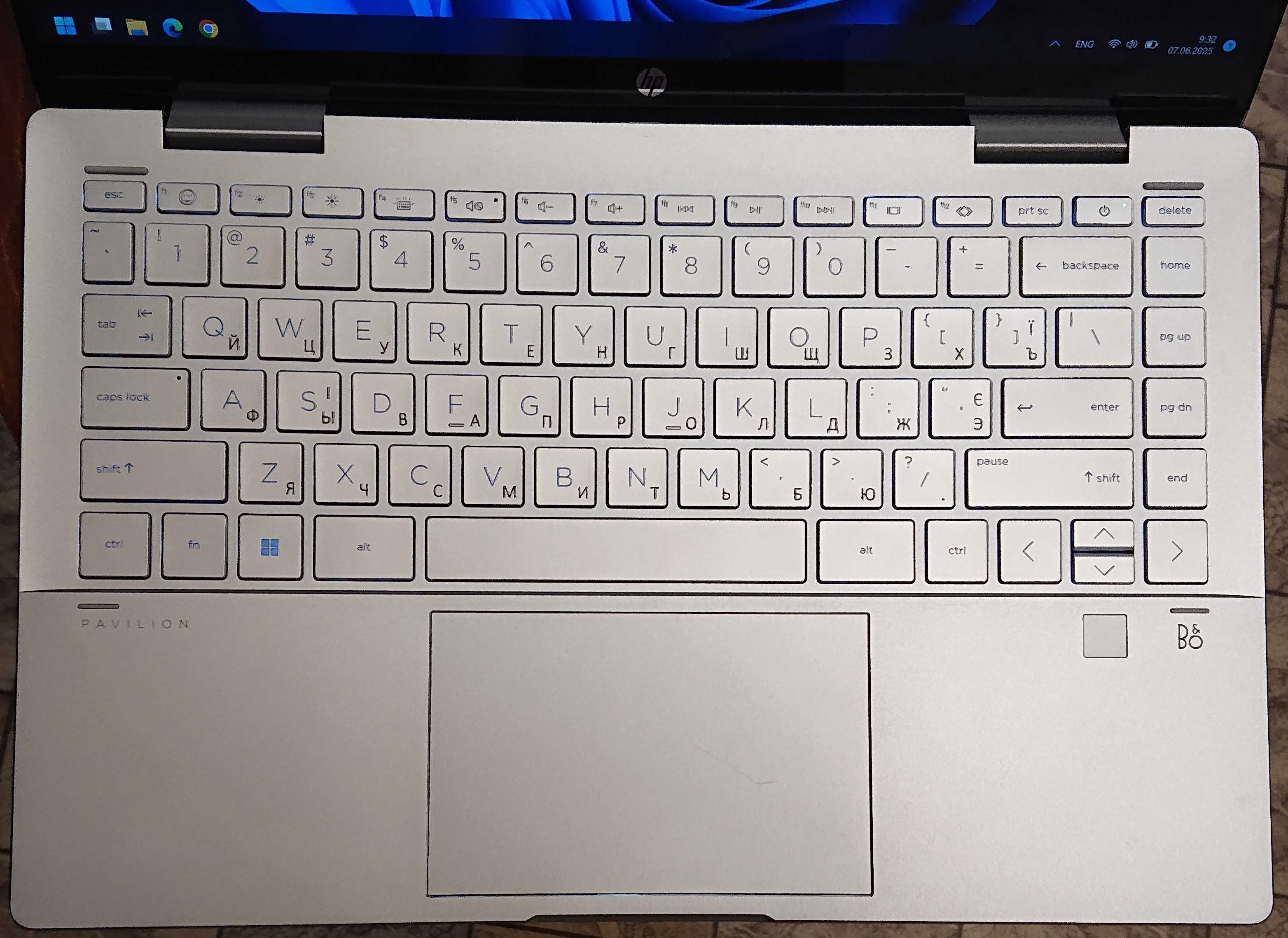 Ноутбук-трансформер HP x360/14" IPS/i5-1335U/DDR5 8GB/SSD 512GB/бат.5ч