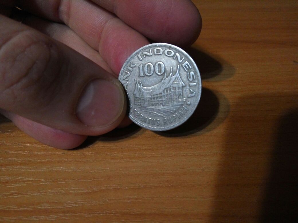 Монета 100 Рупий. Индонезия. 1978г. Seratus rupian.