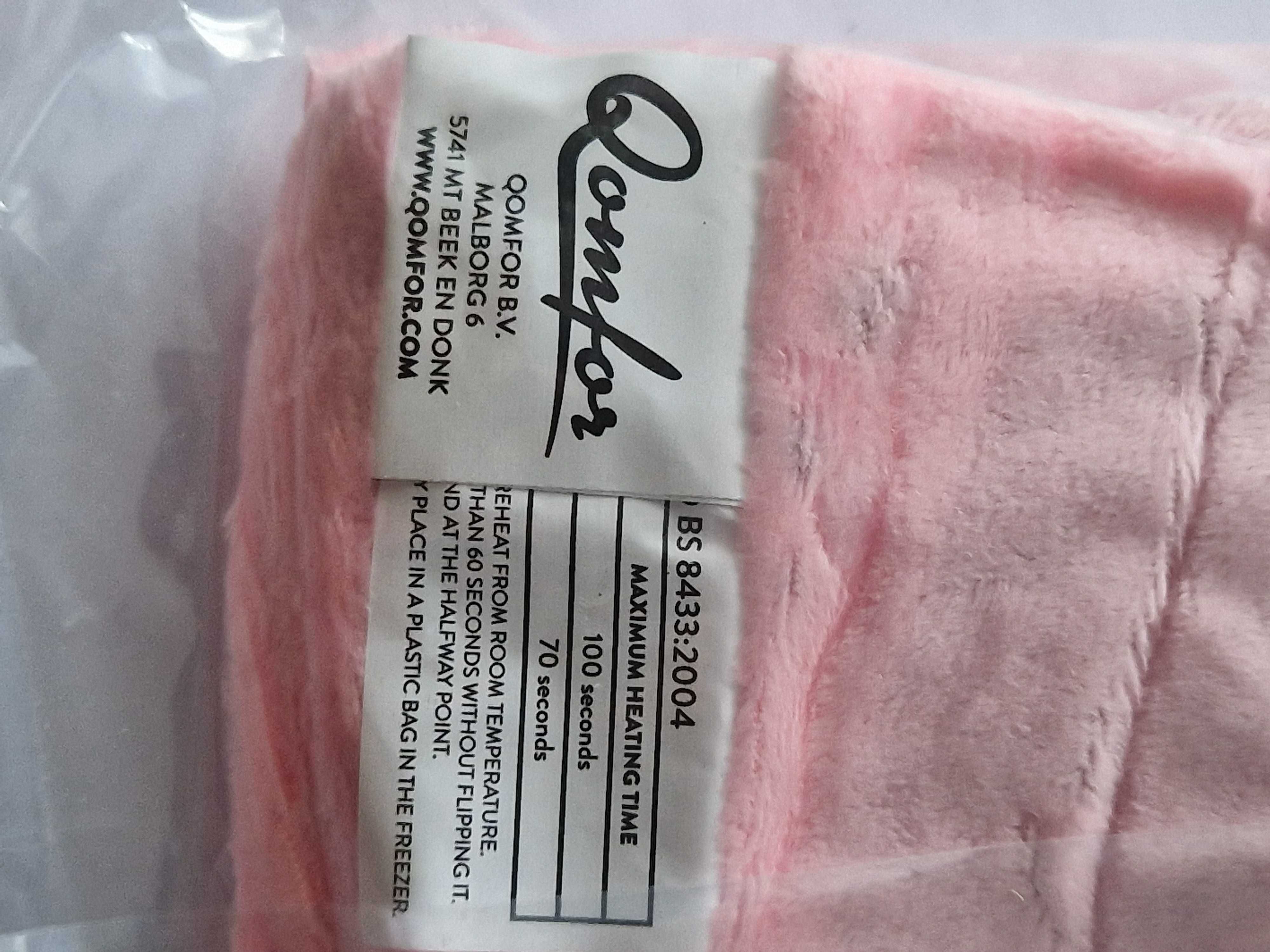 Woreczki z pszenicą do mikrofalówki, łagodzą ból, różowe